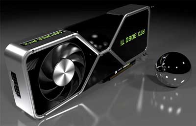 Photo stylish de la GeForce RTX 3080 Ti